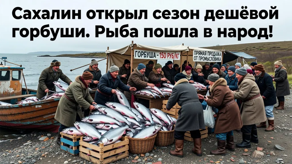 Сахалин открыл сезон дешёвой горбуши. Рыба пошла в народ!